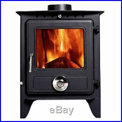 8KW Reepham Clean Burn Log Burner Multi Fuel Woodburning Stove Fireplace Modern