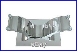 8Seater Dining Kitchen Dinner Table Glass and Chrome 6ft 180cm Alexandria