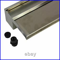 90cm Dual Entry Stainless Steel Water Blade Water Feature Sheet Water Effect
