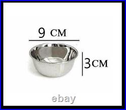 9x3 CM PURE Stainless Steel Bowl Katori Stackable Serving UK Snack Curry Pudding