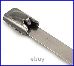 A2 Stainless Steel Metal Cable Ties Zip Wrap Exhaust Heat Straps Induction Pipe
