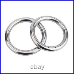 A2 Stainless Steel Round Rings Heavy Duty Solid Metal O Ring Welded Smooth