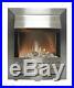 Adam Modern Electric Fire Fireplace Inset Brushed Steel Pebble Glow Heater 2kw
