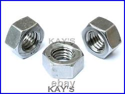 All Metal Self Locking Nuts Metric A2 Stainless Steel M3 M4 M5 M6 M7 M8 M10 M12