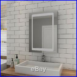 Anti-Fog LED lights Mirror Cabinet Storage Wall Mounted 500x700mm for Bathroom
