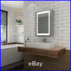 Anti-Fog LED lights Mirror Cabinet Storage Wall Mounted 500x700mm for Bathroom
