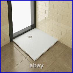 Anti-slip Shower Tray With Free Waste Lightweight Slate Effect Rectangle/Square