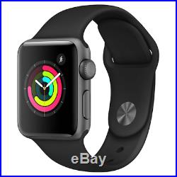 Apple Watch Series 1 42mm Space Gray Case Black Sport Band