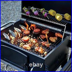 Argos Home American Style Steel Adjustable Charcoal Tray Outdoor Garden BBQ