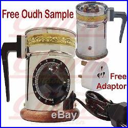 Automatic Electric Oud Incense Bakhoor Bakhour Oil Burner Metal Arabian Ood Gift