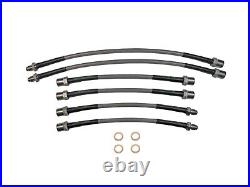 BMW 3 SERIES 325i E30 STAINLESS STEEL BRAIDED BRAKE LINES HOSES PIPES KIT OU