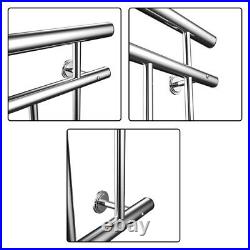 Balcony Balustrade Railing 128x90cm Stainless Steel Terrace Metal Railings UK