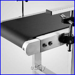 Belt Conveyor PVC Electric Conveyor Machine W Stainless Steel Double Guardrail