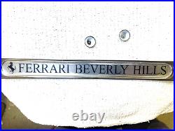 Beverly Hills California Ferrari Stainless Steel Metal license plate frame