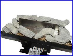 Bio Ethanol Fire Inset Fireplace With Driftwood Alternative To Electric & Gas