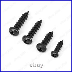Black 304 Stainless Steel Phillips Pan Head Self Tapping Screw M2.9 M3.5 M5-M6.3