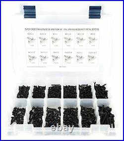Black Oxide Stainless Steel Phillips Pan Head Sheet Metal Screw Kit #6 #12