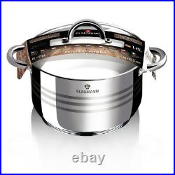 Blaumann Gourmet 27Pc Cookware Set Stainless Steel Non Stick Pots Pans Induction