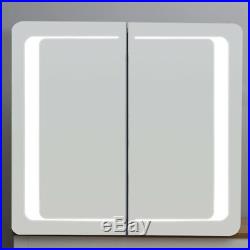 Bluetooth Bathroom Mirror Cabinet Cupboard with LED Light/Shaver/Sensor/Demister