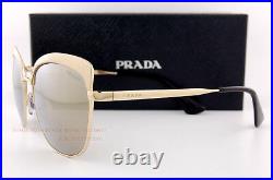 Brand New Prada Sunglasses PR 51TS VAQ 1C0 Gold/Gold Mirrror For Women