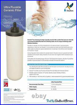 British Berkefeld 8.5L Gravity Water Purifier with 2x 7 Ultra Fluoride Elements