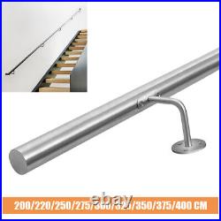 Brushed Satin Stainless Steel Stair Handrail 201-Grade Metal Bannister Rail Unit