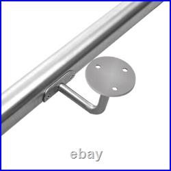 Brushed Satin Stainless Steel Stair Handrail 201-Grade Metal Bannister Rail Unit