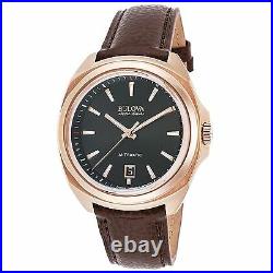 Bulova 64B126 Men's Accu-Swiss Telc Rose-Tone Automatic Watch