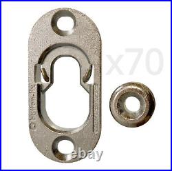 Button Fix Type 1 Metal Fix Bracket Fixing with Stainless Steel Retaining Spring