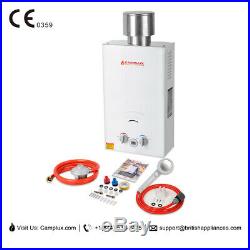 Camplux 10L CE Certified Propane Gas Water Heater Outdoor Camping RV Boat