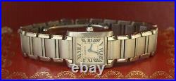 Cartier Lady Tank Francaise Ref. 2300 Stainless Steel 20mm Quartz Watch