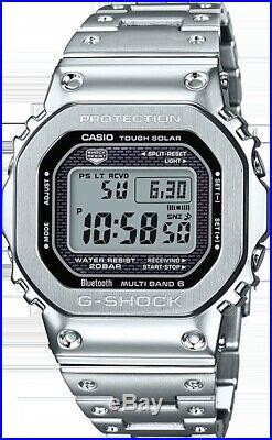 Casio G-Shock Full Metal Steel Limied Edition Silver Japan Watch New GMWB5000D-1