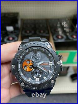 Casio G-Shock GSTB100B-1A4 G-STEEL Tough Solar Bluetooth Black Strap Watch