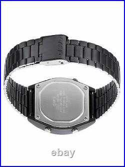 Casio Unisex Retro Illuminator Digital Black Stainless Steel B640WB-1B Watch