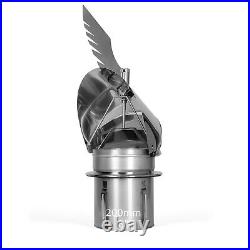 Chimney cowl spinning Stainless steel roof cap 6 8 force-in base
