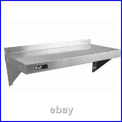 Commercial Catering x 2 Stainless Steel Shelves Kitchen Wall Shelf Metal Unit