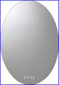 Croydex Tay Stainless Steel Oval Cabinet, 425 x 300 x 100 mm
