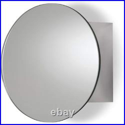 Croydex Tay Stainless Steel Oval Cabinet, 425 x 300 x 100 mm