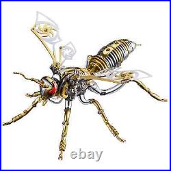 DIY 3D Wasp Stainless Steel Insects Puzzle Model Kit Mechanical Animal Gift Toys