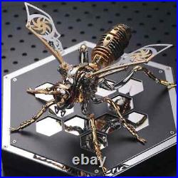 DIY 3D Wasp Stainless Steel Insects Puzzle Model Kit Mechanical Animal Gift Toys
