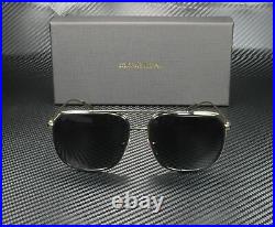 DOLCE & GABBANA DG2165 488 81 Black Pale Gd Polarized Grey 58 mm Mens Sunglasses