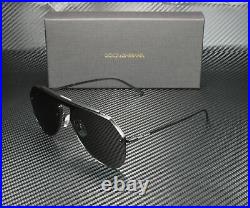 DOLCE & GABBANA DG2213 110687 Matte Black Grey 34 mm Men's Sunglasses
