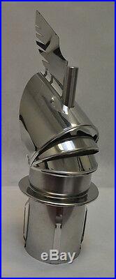 DRAGON stainless steel chimney cowl roof cap 6 8 for insertion / force-in base