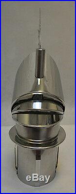 DRAGON stainless steel chimney cowl roof cap 6 8 for insertion / force-in base