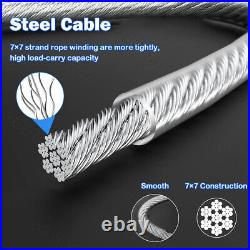 Dia 0.6mm-12mm Stainless Steel Wire Rope PVC Plastic Coated Metal Cable Rigging