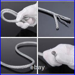 Dia 0.6mm-12mm Stainless Steel Wire Rope PVC Plastic Coated Metal Cable Rigging