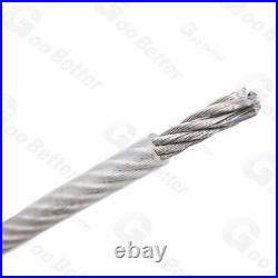 Dia 0.6mm-12mm Stainless Steel Wire Rope PVC Plastic Coated Metal Cable Rigging