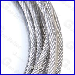 Dia 0.6mm-12mm Stainless Steel Wire Rope PVC Plastic Coated Metal Cable Rigging