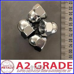 Dome Nuts Hex Domed Nuts Stainless Steel A2 DIN 1587 M3/M4/M5/M6/M8/M10/M12