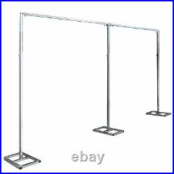 Drape Wedding Backdrop Stand Metal Frame Stage Decor Curtain Hanging Pipe Rack